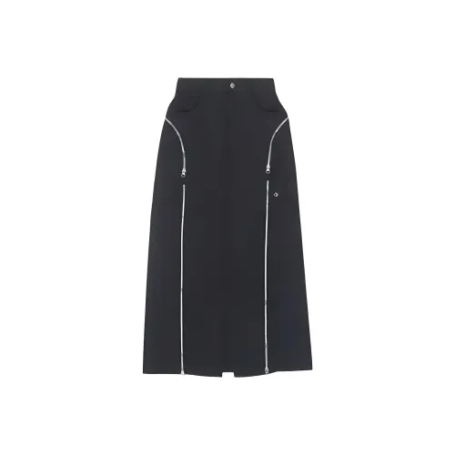 Converse Casual Long Skirts Women's Black