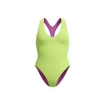 Speedo One piece Swimsuit Women's Yellow Cream