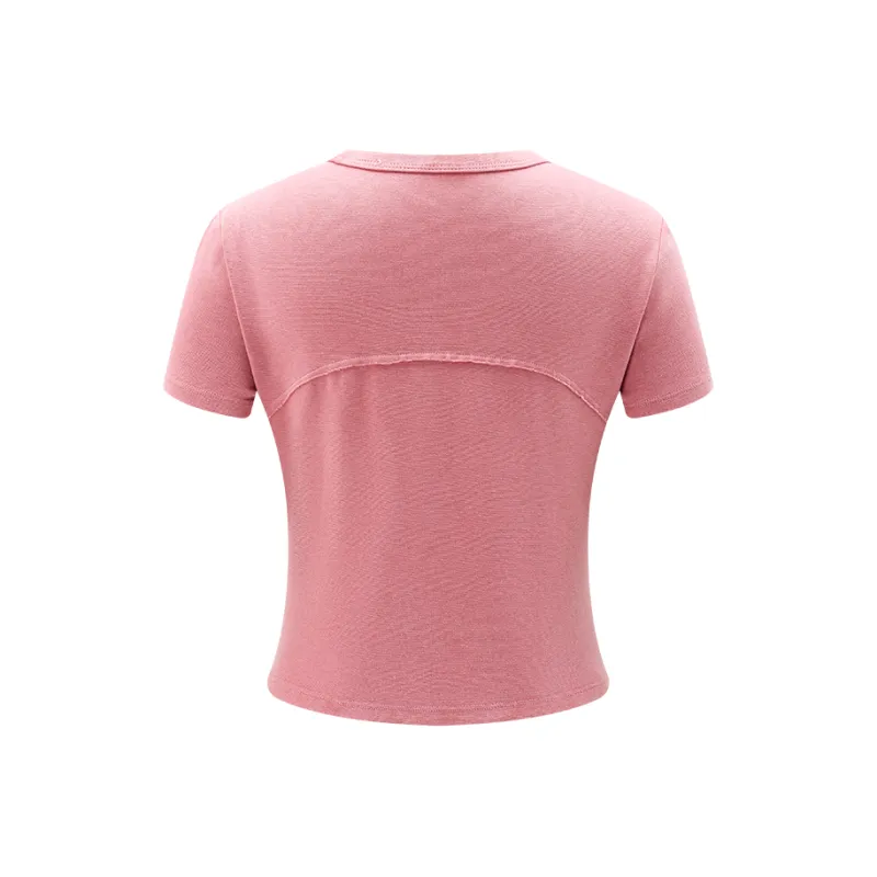 A21 T Shirts Women's Light Rusty Red-1
