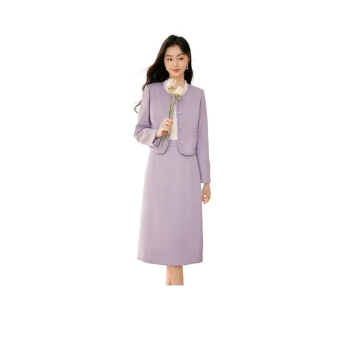Like The Age Of Water Skirt Set Women's Purple