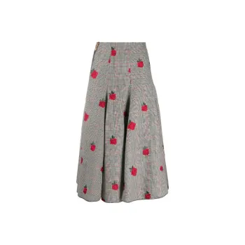 FANSIZHE Casual Long Skirt Women's Gray