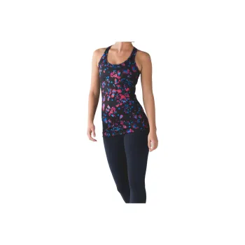Lululemon Cool Racerback Sport Vests Women's Black Print