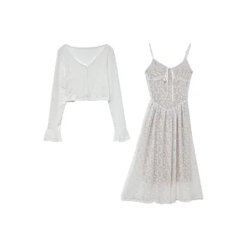 Icicofficial Skirt Set Women's White