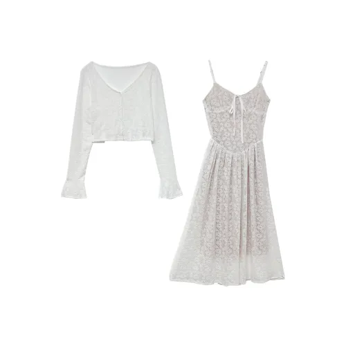 Icicofficial Skirt Set Women's White