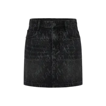 MOCO Denim Short Skirts Women's Black