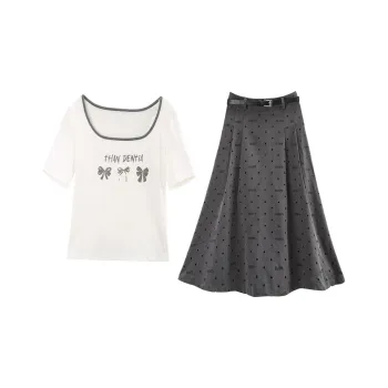 A Paradise For Awakening Skirt Set Women's Gray
