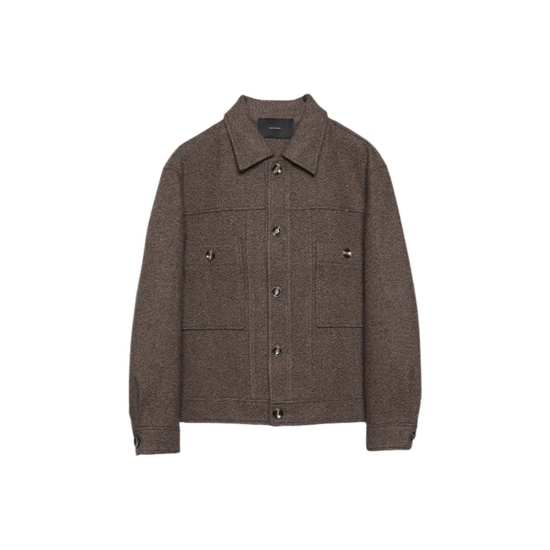 RAYSHOW Business Suit Men's Coffee-0