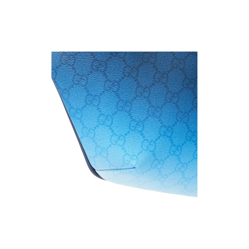 GUCCI GG Monogram Coated Fabric Fanny Pack Large Size Men's Blue-4