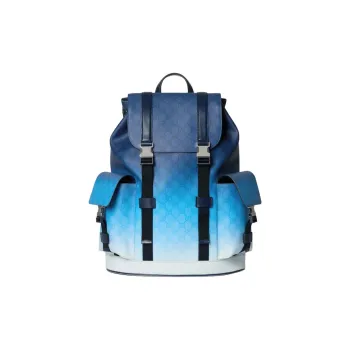 GUCCI Coated Fabric Backpack Large Size Men's Blue