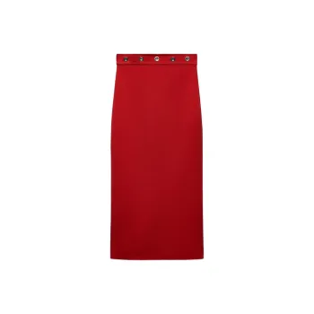 ZARA Casual Long Skirts Women's Red
