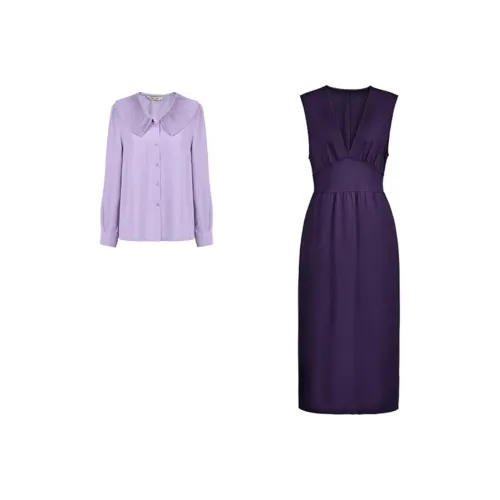 DIFFIE RIEGER Skirt Set Women's Purple