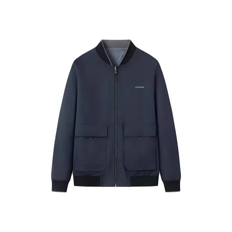 Yalu Jackets Men Navy Blue-0
