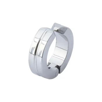 QIANFANGDAHUANGYE Titanium Steel Clip On Earrings Men's