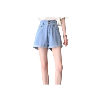 JEANSWEST Denim Shorts Summer Women's Light Blue