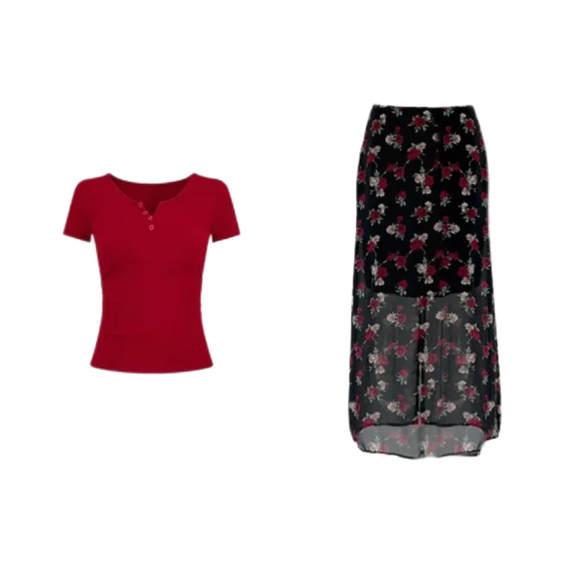 ABBY GODDESS Two Piece Skirt Sets Women's-0