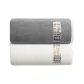 White+Gray]Flannel 80*160cm Bath Towels (New Binding Upgraded)