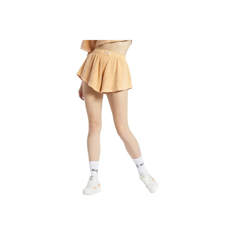 Reebok Classics Natural Dye Towel Sports Shorts Women's Apricot Yellow-0