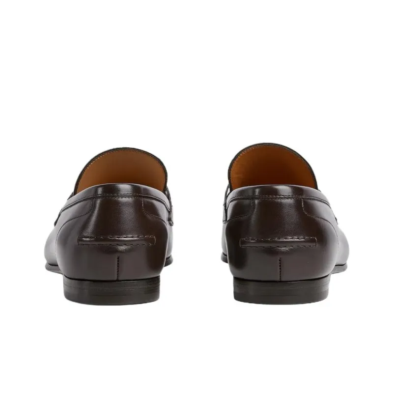 GUCCI Jordaan Loafers Men's Brown-4