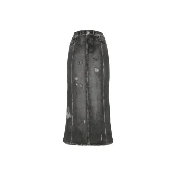 Acne Studios Distressed Denim Skirt
