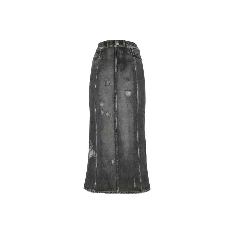 Acne Studios Distressed Denim Skirt-0