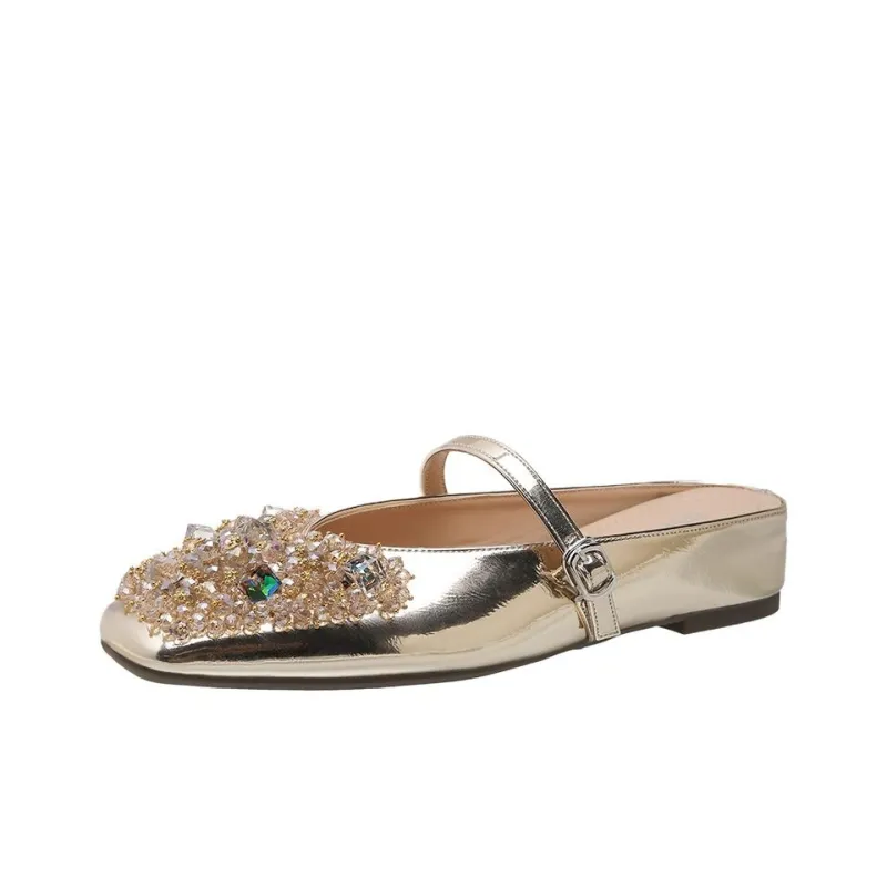 City Camel Rubber Sole Slip Resistant Closed Toe Slippers Women's-8