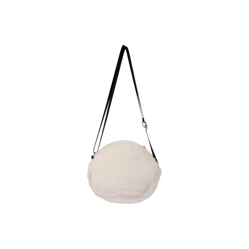 MINISO Plush Crossbody Bag Regular Women's White-4