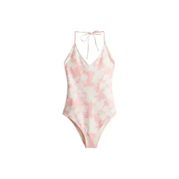 H&M One-piece Swimsuit Women's Light Pink Floral
