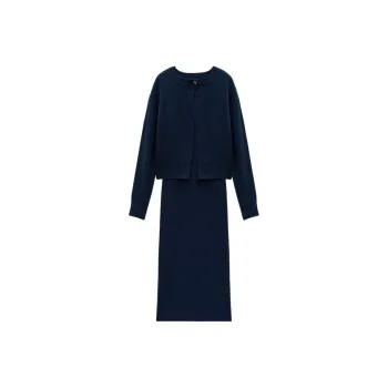 INSUN Skirt Set Women's Marine Blue
