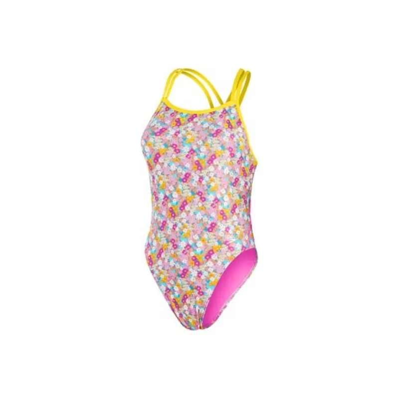 Speedo One piece Swimsuit Women's Yellow Purple-0