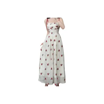 XIANSINIAO Slip Dresses Women's Apricot