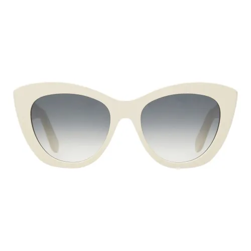 FERRAGAMO Acetate Bio Based Plastic Irregular Shape Sunglasses Women's White