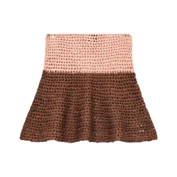 LOEWE Casual Short Skirts Women's Beige Brown