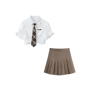 DOSOHEB Two Piece Skirt Sets Women's