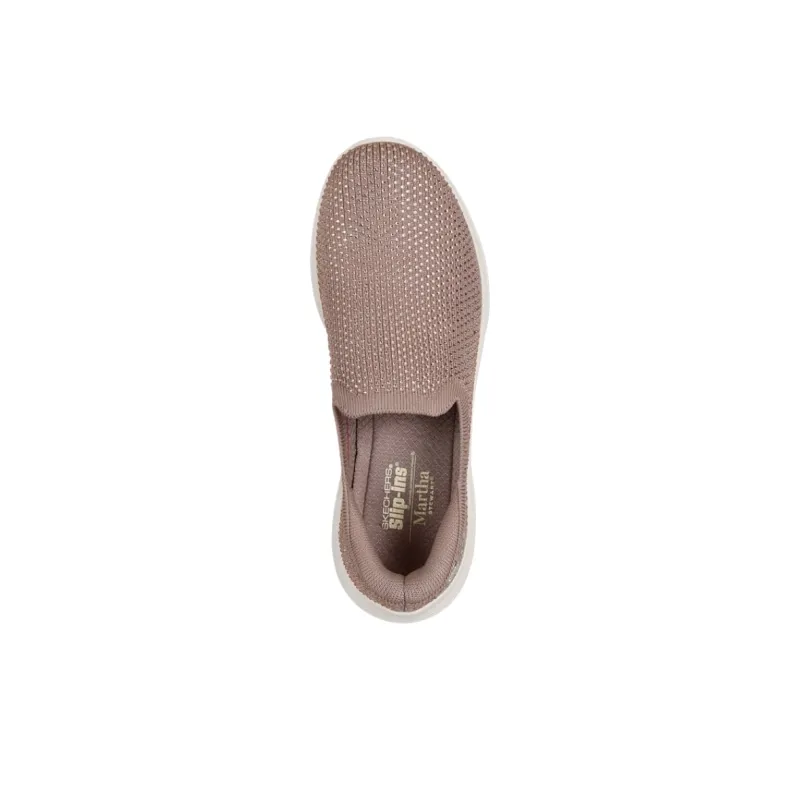 Martha Stewart x Skechers Slip ins Low Top Casual Shoes Women's Brown-3
