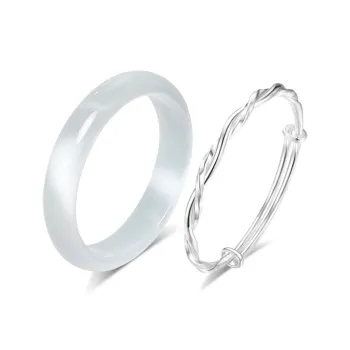 TRUE ME Glass Cat Eye Bangles Women's