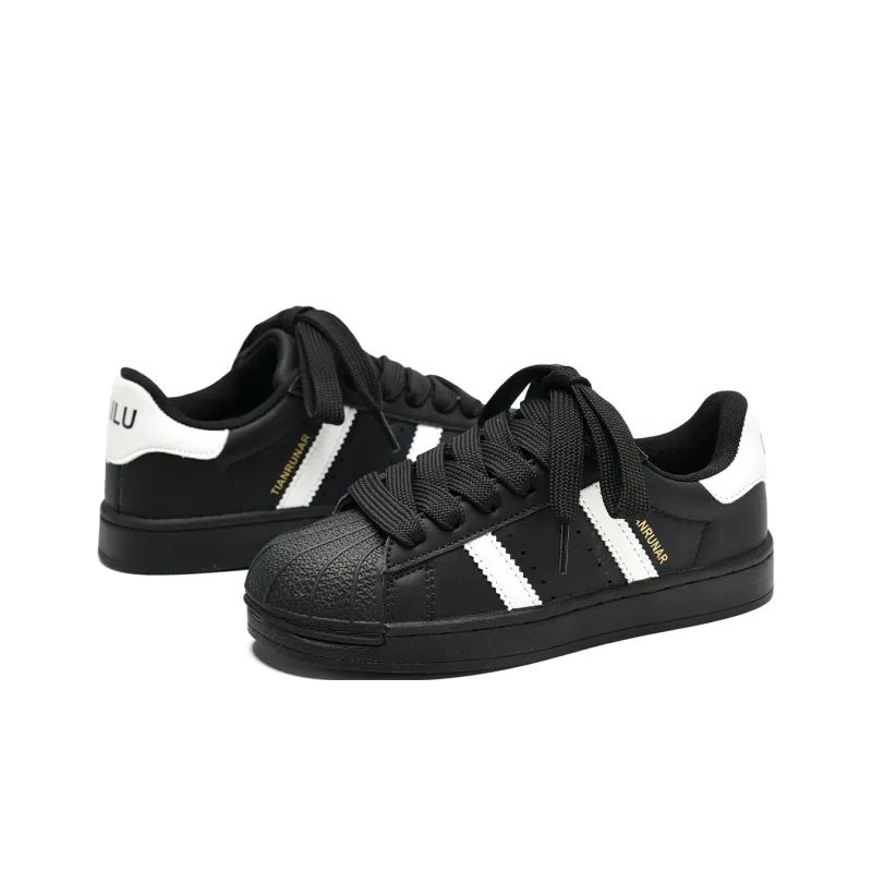 OAOQ Cushioning, Abrasion Resistant, Lightweight, And Breathable Low Top Skateboard Shoes Unisex-26