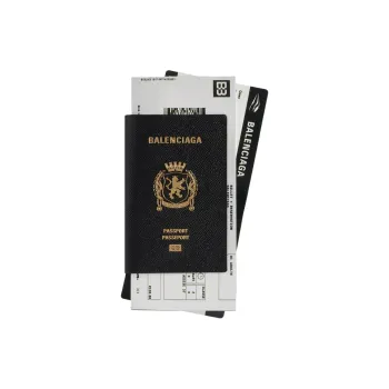 Balenciaga Calfskin Wallet Men's Black