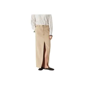 Brunello Cucinelli Casual Long Skirts Women's Beige