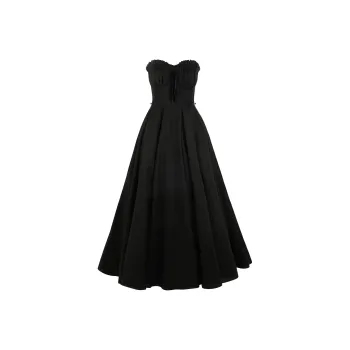 Selkie Collection FW24 Evening Dress Women's Black