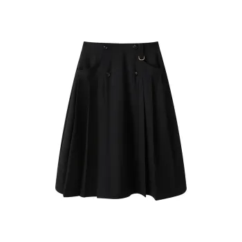 NAVIGARE Casual Long Skirt Women's Night Black