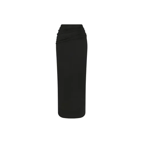 SKIMS SS25 SKIMS CLOUD Collection FOLDOVER SKIRT Casual Long Skirt Women's ONYX/Onyx