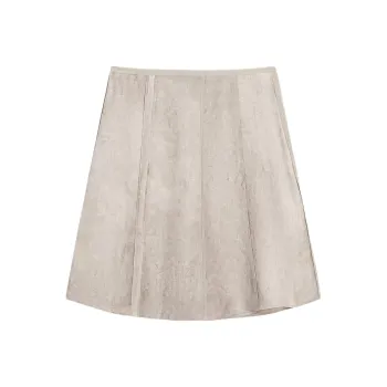 Massimo Dutti Casual Long Skirts Women's Taupe