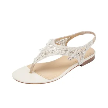 73Hours Tuscany One Strap Sandals 1cm Women's Cool White