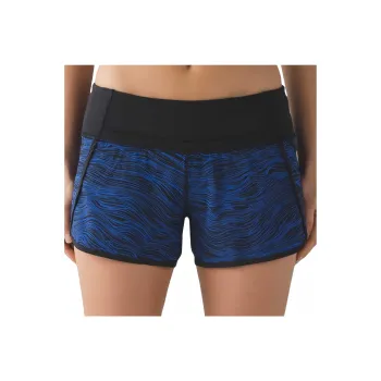 Lululemon Run Times Sports Shorts Women's Blue Black