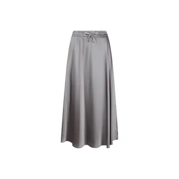 HERNO Drawstring Satin Skirt