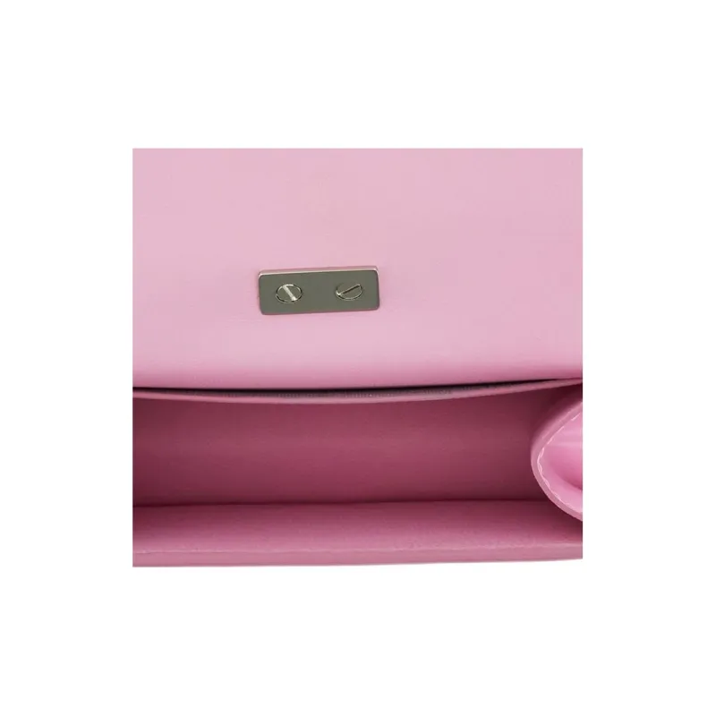 FERRAGAMO Cow Leather Card Holder Women's Pink-4