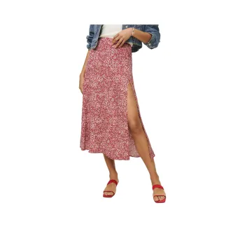 REFORMATION Zoe Skirt Casual Long Skirt Women's Rose Multicolor