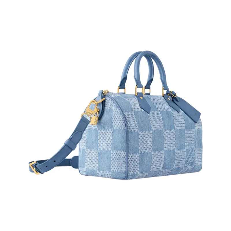 LOUIS VUITTON Design Handbag Women's Blue-1