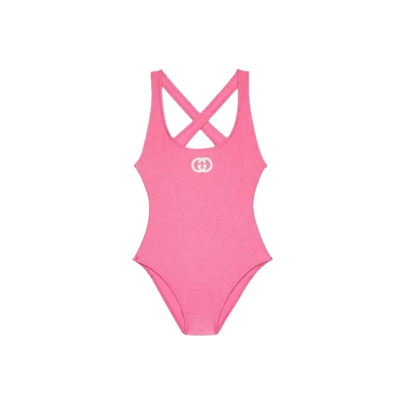 GUCCI One-piece Swimsuit Women's Pink-0