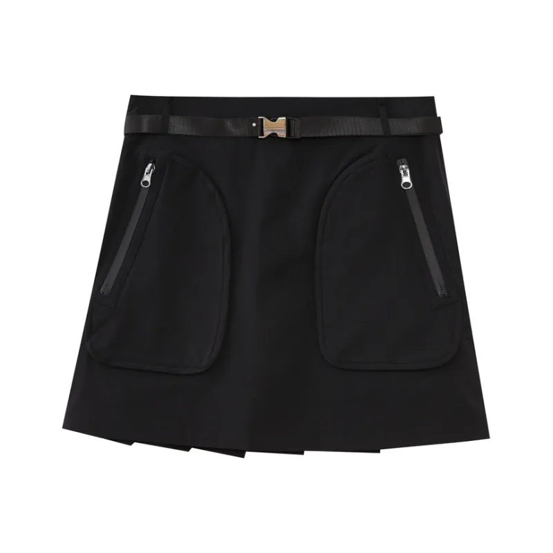 SHUIYUNJIAN Casual Short Skirts Women's Sapphire Black-0